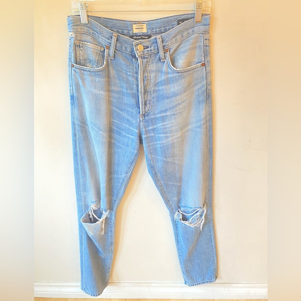 CITIZENS OF HUMANITY ‘Liya’ high-rise classic fit cropped MOM jeans